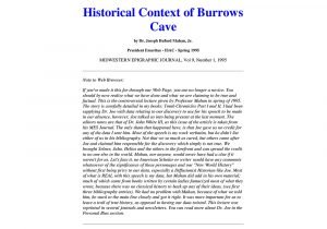 Historical Context of Burrows Cave.docx