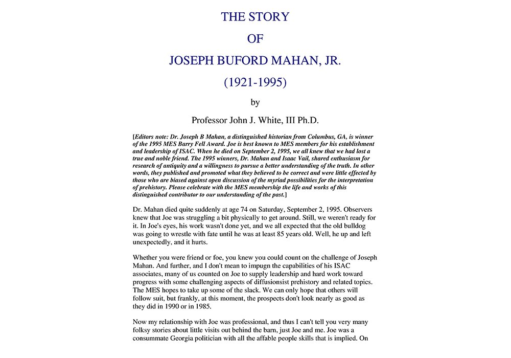 JOSEPH BUFORD MAHAN